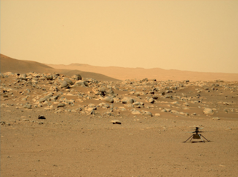 Марсианский вертолёт Ingenuity впервые не вышел на связь с марсоходом Perseverance. Связь уже восстановили