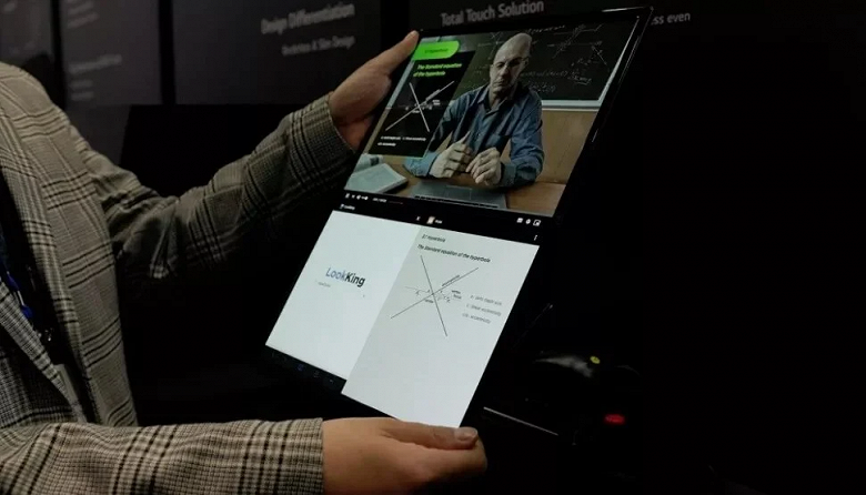 Представлены прототипы смартфона с экраном 360 Foldable OLED и ноутбука без клавиатуры