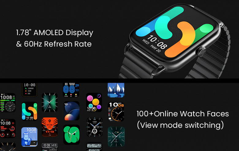 Большой экран, IP68, 100 режимов, SpO2, измерение давления и температуры. Представлены умные часы Haylou RS4 Plus