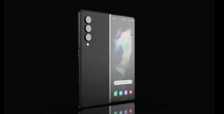 Первый флагман Samsung на платформе Snapdragon 8 Plus Gen 1. Galaxy Z Fold4 показали на концептуальных изображениях