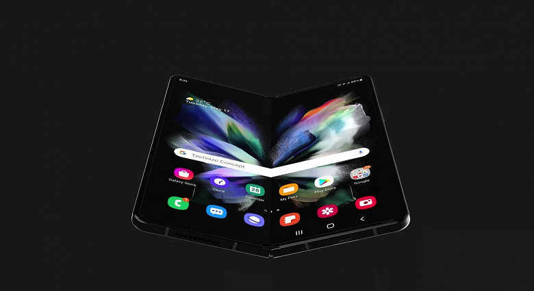 Первый флагман Samsung на платформе Snapdragon 8 Plus Gen 1. Galaxy Z Fold4 показали на концептуальных изображениях