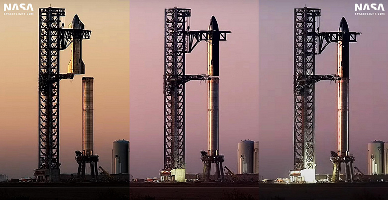 SpaceX с помощью Mechazilla впервые подняла гигантскую ракету с 33 двигателями Raptor 2