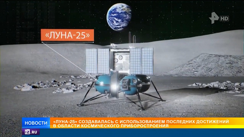 Так выглядит российская межпланетная станция «Луна-25». Космический аппарат впервые показали вживую