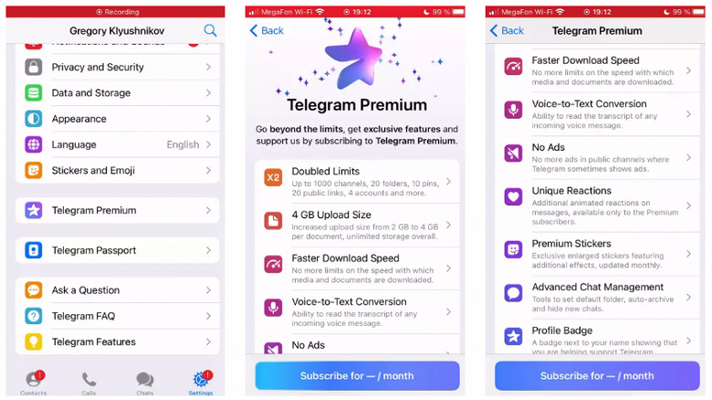 Telegram Premium: сколько будет стоить платная подписка и что именно пользователи получат за деньги