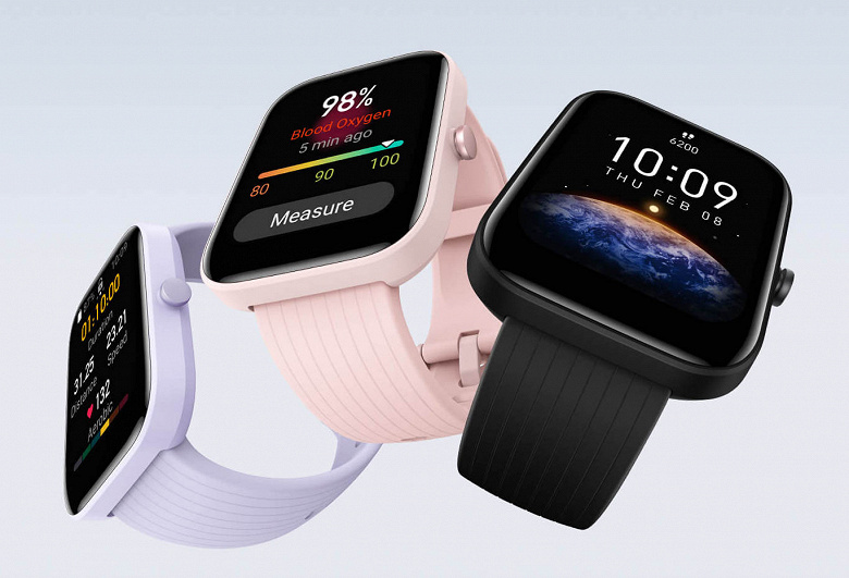 SpO2, GPS, водозащита и две недели автономно. Новые самые дешёвые умные часы Amazfit прибывают в Россию