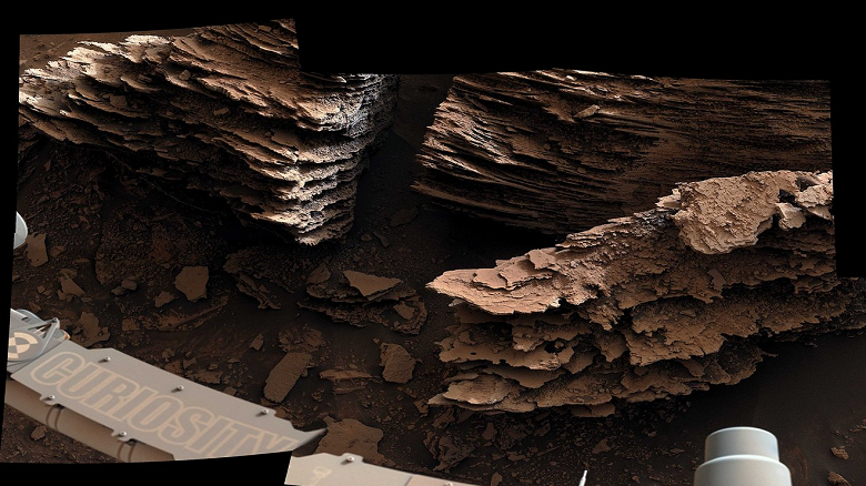 Марсоход NASA Curiosity запечатлел потрясающий пейзаж у древнего высохшего ручья