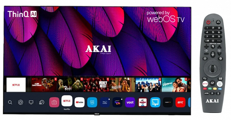 Представлены современные 4K-телевизоры Akai: 55 дюймов за 500 долларов