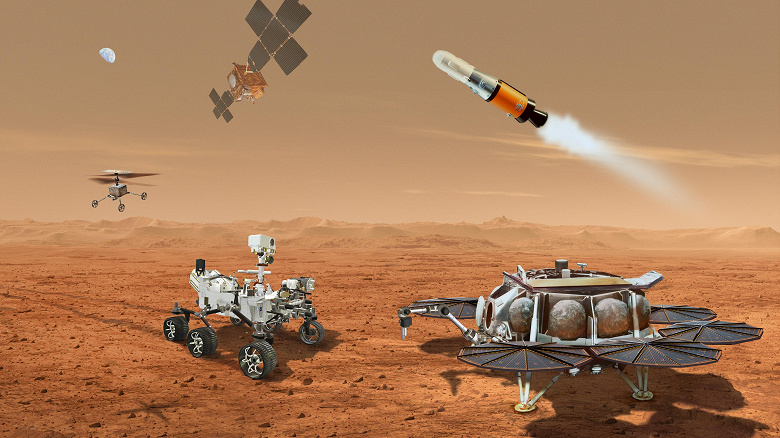 NASA запустит два вертолёта для доставки марсианского грунта на Землю