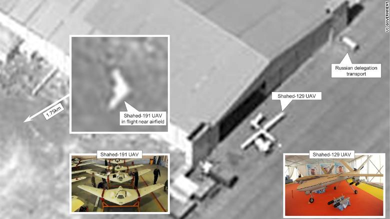 The United States has published a satellite photo proving Russia's interest in acquiring Iranian Shahed-191 and Shahed-129 drones