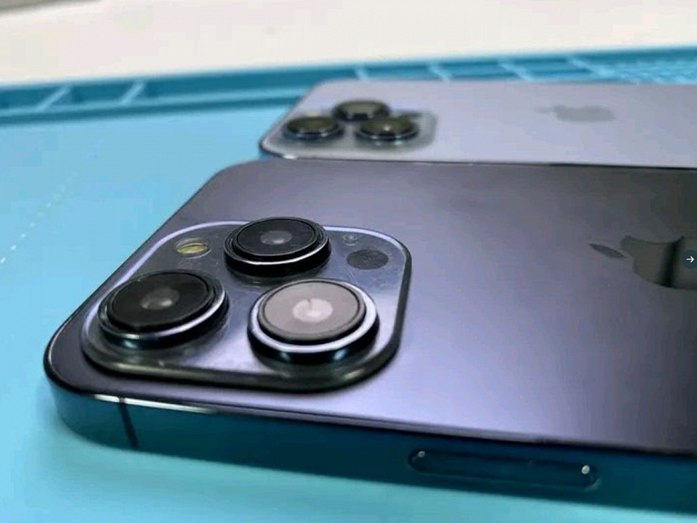 Рамка уже, но камера выступает куда сильнее. iPhone 14 Pro сравнили с iPhone 13 Pro вживую