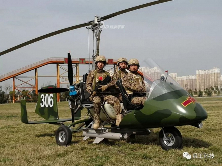 China has developed a gyrocopter with anti-tank guided missiles on board