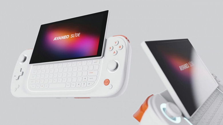 Это не ноутбук и не Sony PlayStation Portable. Это консоль AYA Neo Slide с редким форм-фактором, Windows и поворотным экраном