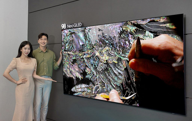 98 дюймов, 4К, 120 Вт звука формата 6.4.4 и панель Neo QLED. Samsung представила телевизор QNB100 за 33 700 долларов