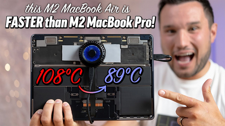 Простой и дешёвый способ сделать новый MacBook Air на M2 ещё быстрее и холоднее. Достаточно купить обычный кулер