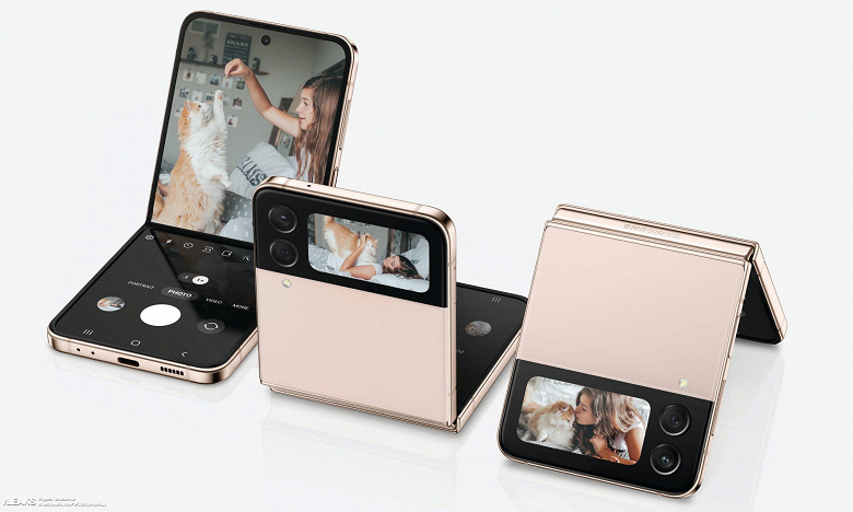 Как настоящий: макеты Samsung Galaxy Z Flip4 показали вживую перед сегодняшним анонсом