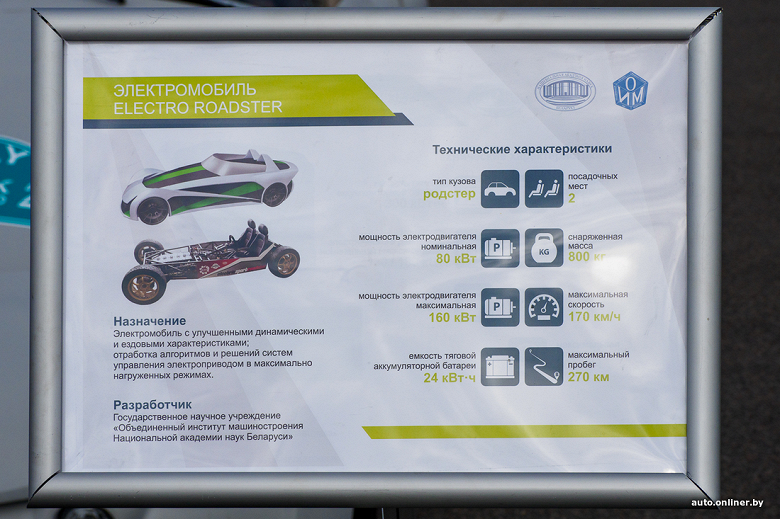 Представлен первый белорусский спортивный электромобиль