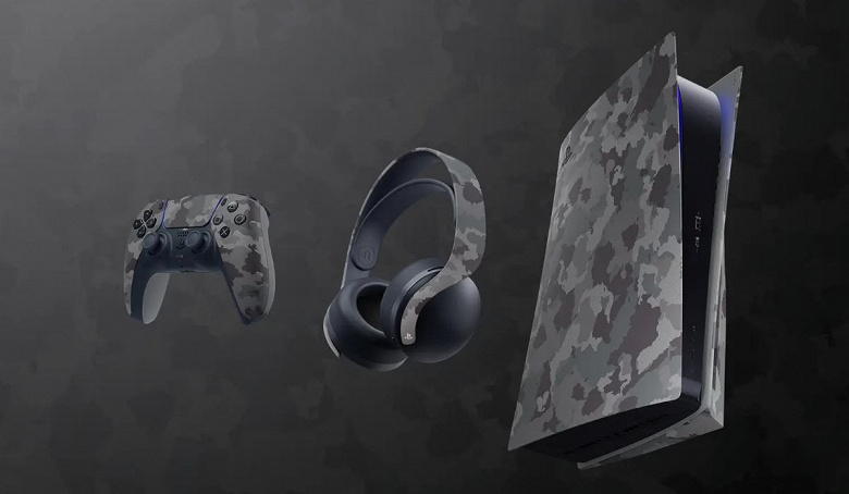 Sony представила контроллер DualSense, наушники Pulse 3D и сменные панели для PlayStation 5 в камуфляже