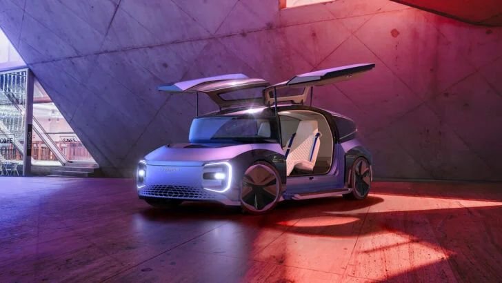 Volkswagen показала концепт футуристичного беспилотного электромобиля для путешествий