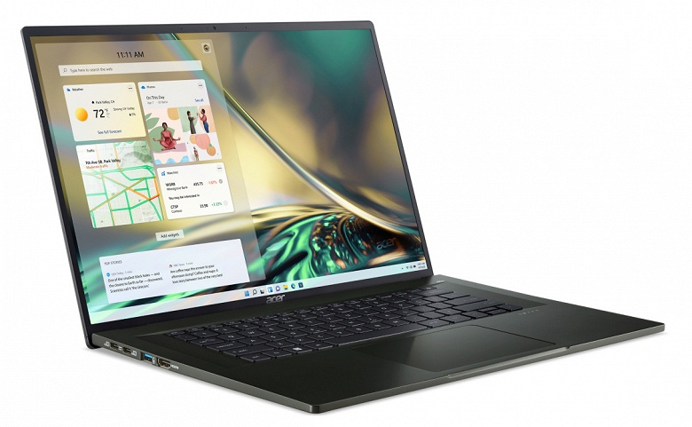 Это самый лёгкий в мире 16-дюймовый ноутбук. Acer Swift Edge оснащён экраном OLED и весит всего 1,1 кг
