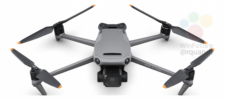 20 MP, Hasselblad and up to 46 minutes of flight at an altitude of up to 6 km. High-quality renderings and detailed specifications of the DJI Mavic 3 Classic