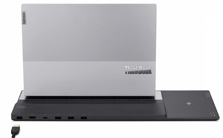 Lenovo ThinkBook Wireless Dock – стыковочная станция с беспроводной зарядкой для ноутбука и смартфона, а также различными портами