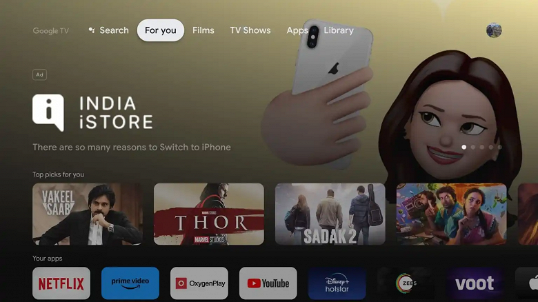 Что общего у телевизоров OnePlus и Sony: в Google TV появилось ещё больше рекламы