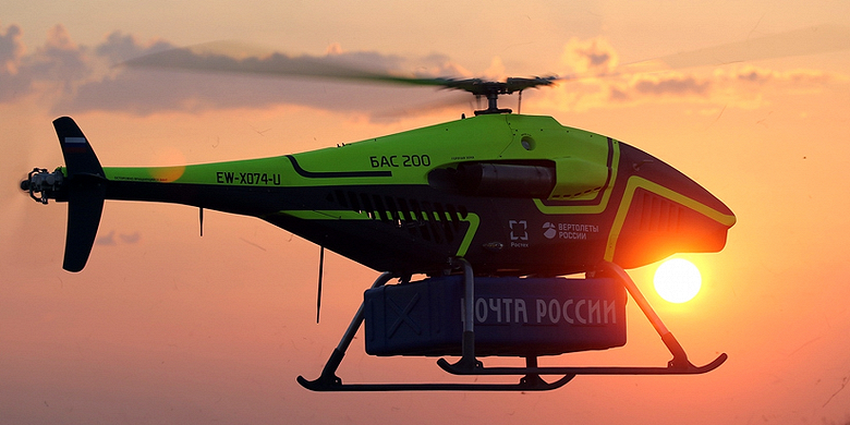 Ростех показал уникальные кадры испытаний российского дрона БАС-200