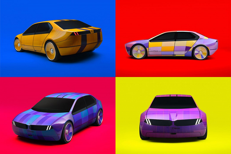 Представлена электронная плёнка E Ink Prism и окленный ей автомобиль BMW i Vision DEE, способный менять цвет