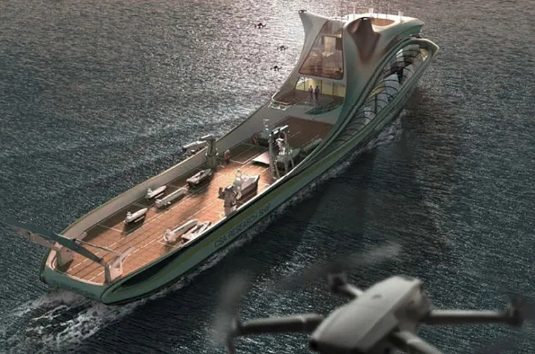 «Авианосец для беспилотников». Первое в мире беспилотное научно-исследовательское судно ввели в эксплуатацию в Китае
