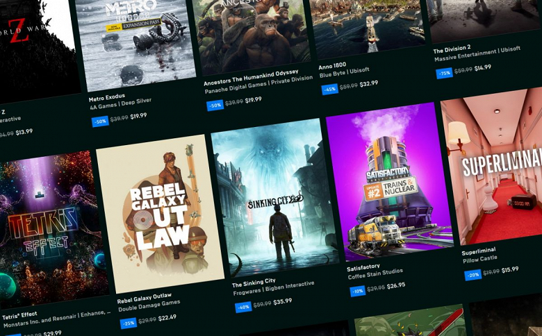 Epic Games Store забирает бесплатную игру у пользователей из России и Белоруссии