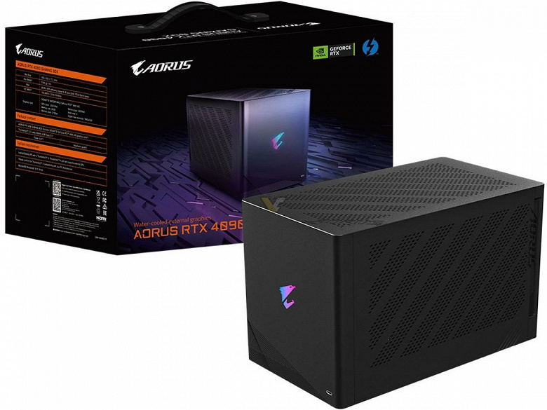 GeForce RTX 4090, которую можно взять в гости и подключить к ноутбуку. Gigabyte готовит новую внешнюю видеокарту Aorus Gaming Box