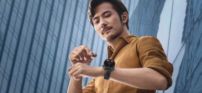 AMOLED, 80 режимов тренировок, SpO2 и встроенные наушники. Необычные часы Huawei Watch Buds дебютировали за пределами Китая