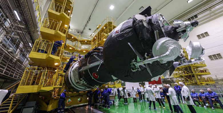 Роскосмос показал беспилотный «Союз МС-23» на Байконуре