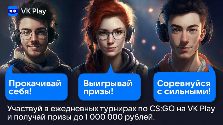Призовой фонд в 1 миллион рублей: VK Play запускает ежедневные турниры по CS:GO
