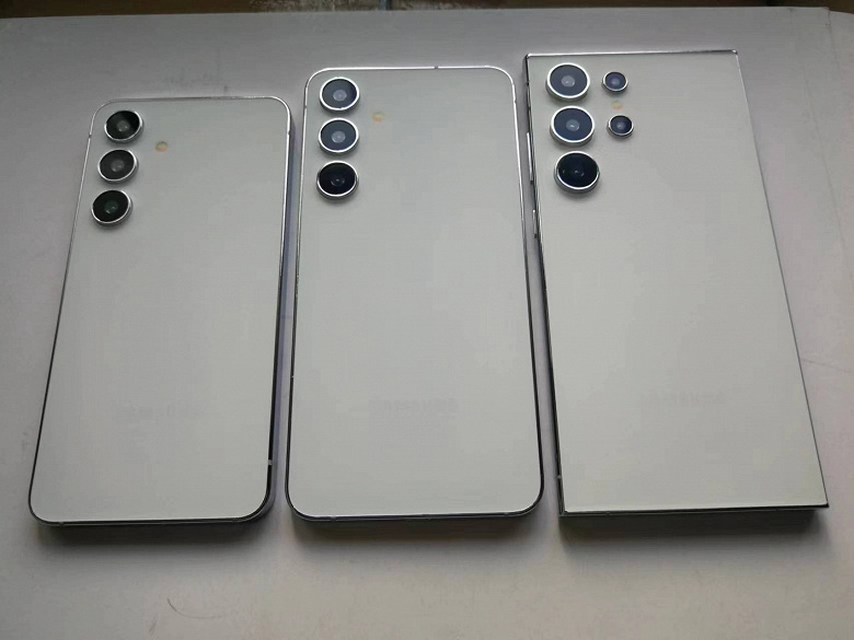 Так будут выглядеть Samsung Galaxy S24, Galaxy S24 Plus и Galaxy S24 Ultra. Живые фото макетов смартфонов