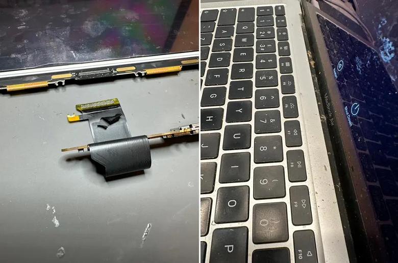 Фиолетовые вертикальные линии: экраны MacBook Pro выходят из строя из-за пыли