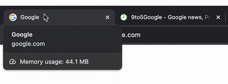 Google Chrome поможет определить, какая вкладка самая «тяжёлая»