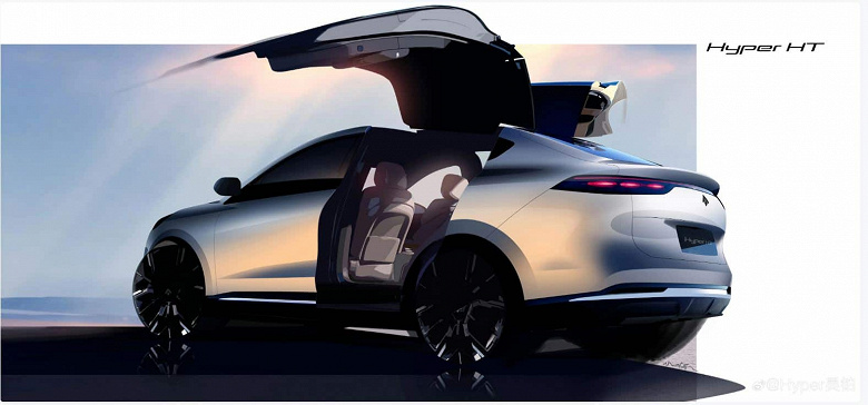 750 km without recharging, 339 hp, excellent dynamics and “gull wings” like the Tesla Model X - from $30,000. Sales of the GAC Aion Hyper HT will begin in November