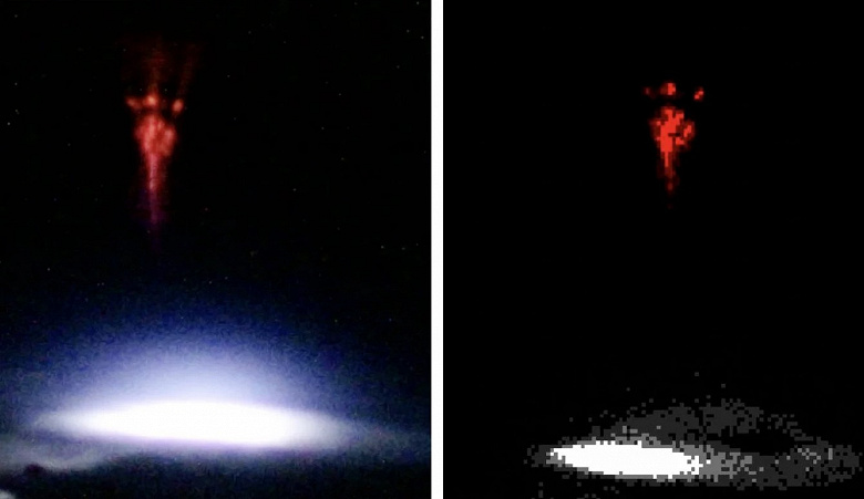 Астронавт сделал фантастический снимок молнии в верхних слоях атмосферы с борта МКС