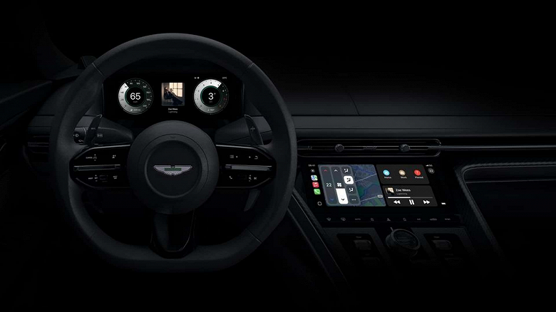 Это Apple CarPlay Porsche Aston Martin