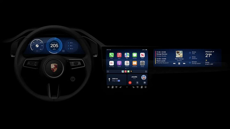 Это Apple CarPlay нового поколения. Porsche и Aston Martin уже показали, как будет выглядеть система