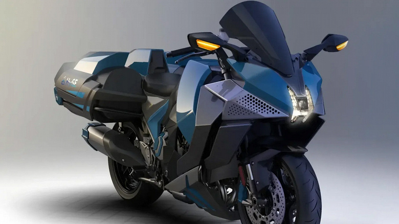 Kawasaki анонсировала спортбайк Ninja HySE на водороде. На этом мотоцикле лучше не падать