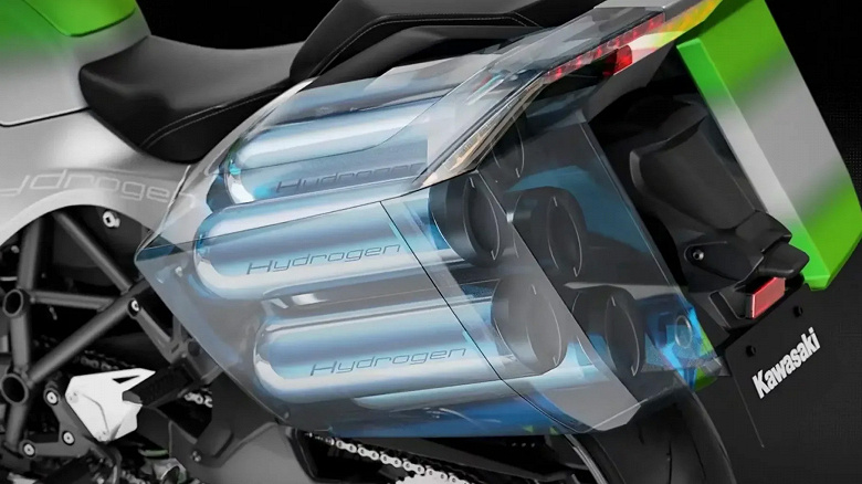 Kawasaki анонсировала спортбайк Ninja HySE на водороде. На этом мотоцикле лучше не падать