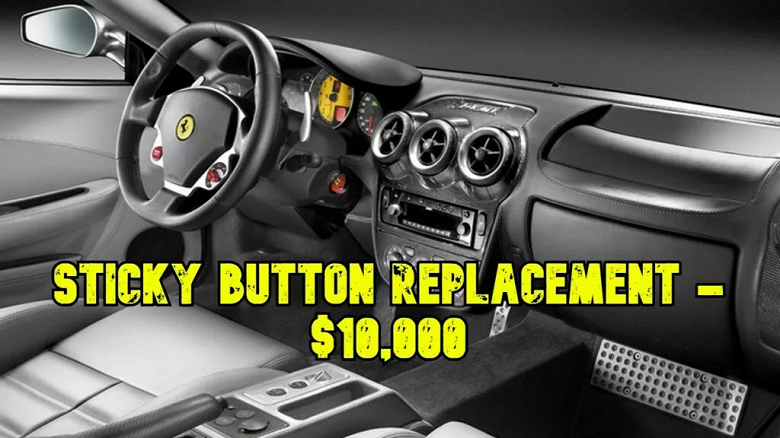 Замена залипших кнопок на Ferrari обошлась владельцу почти в 10 000 долларов