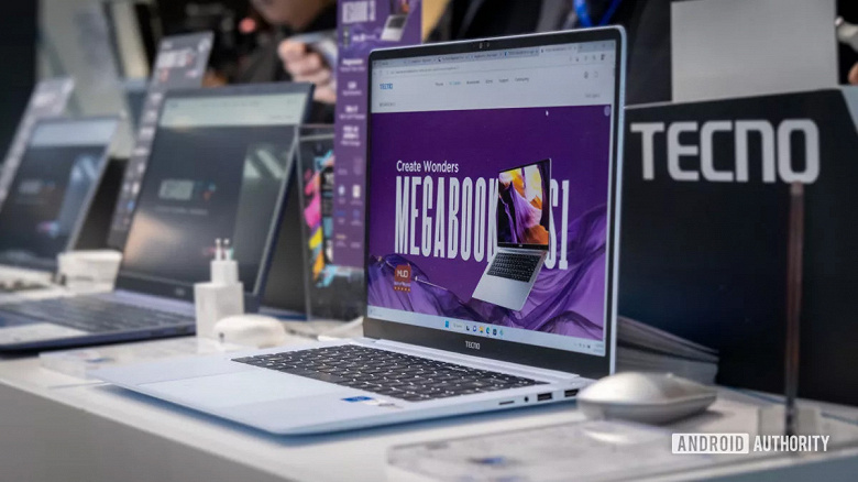 Tecno привезла на MWC 2023 очередной «мегабук»: Megabook S1 2023 получил процессоры Intel Core 13 и экран 3,2К 120 Гц