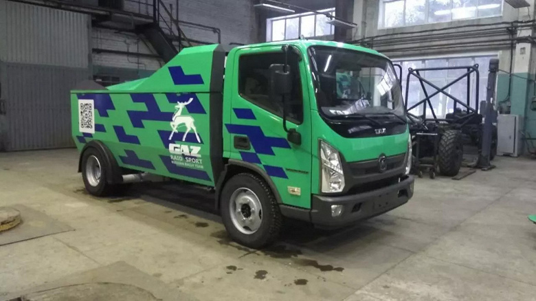 ГАЗ построил гоночный грузовик «Валдай Next». Он получил 310-сильный турбодизель