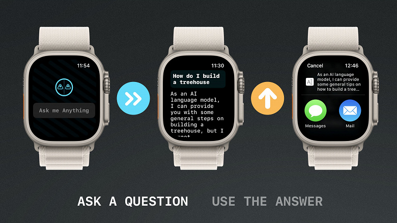 ChatGPT появилась на Apple Watch. Приложение называется WatchGPT