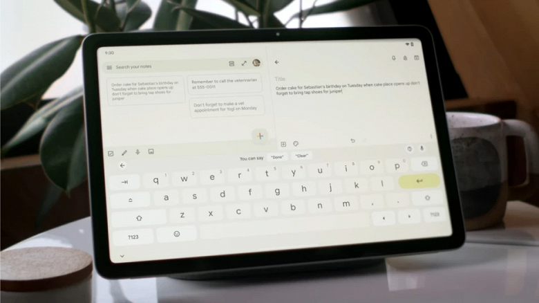 Разделённая клавиатура Google стала доступна для планшетов Android 