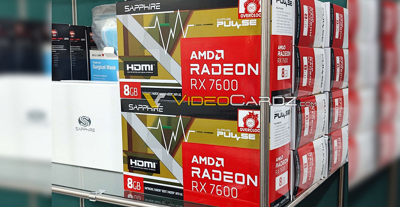 Это бюджетная Radeon RX 7600. Фотографии упаковок с адаптерами уже попали в Сеть
