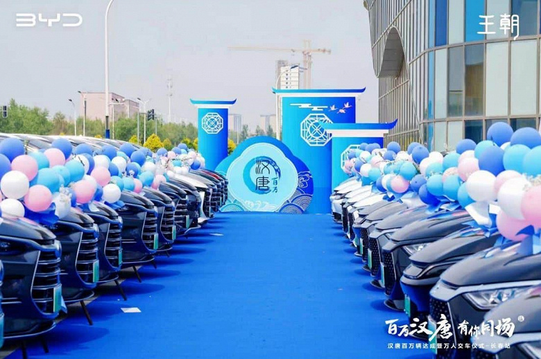 Признанные бестселлеры: продано уже более миллиона автомобилей BYD Han и Tang